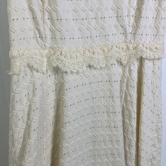 Free People - Short Cream Eyelet Dress XS - Picture 8 of 14